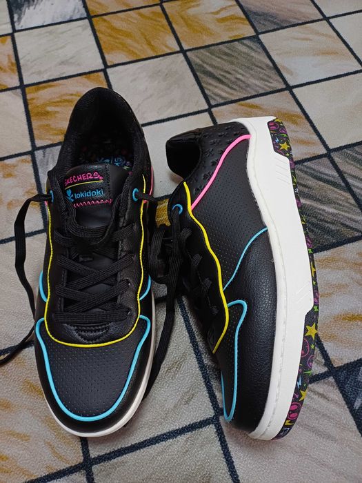 Skechers, Pantofi sport Upbeats Rhythm, Negru - Marimea 39