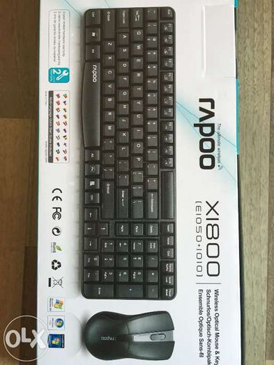 Tastatura si mouse RAPOO X1800-nou