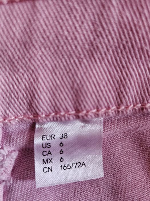 Blugi roz H&M marimea 38