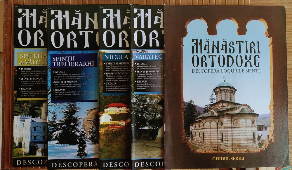 Manastiri Ortodoxe Set 4x Reviste + Ghidul Seriei Religie