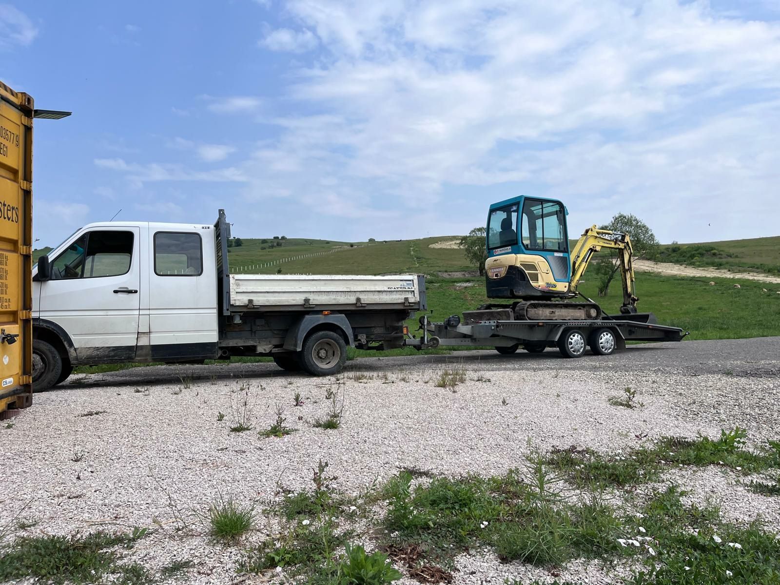 Pavaje curți dale borduri gazon Brasov superpret si miniexcavator