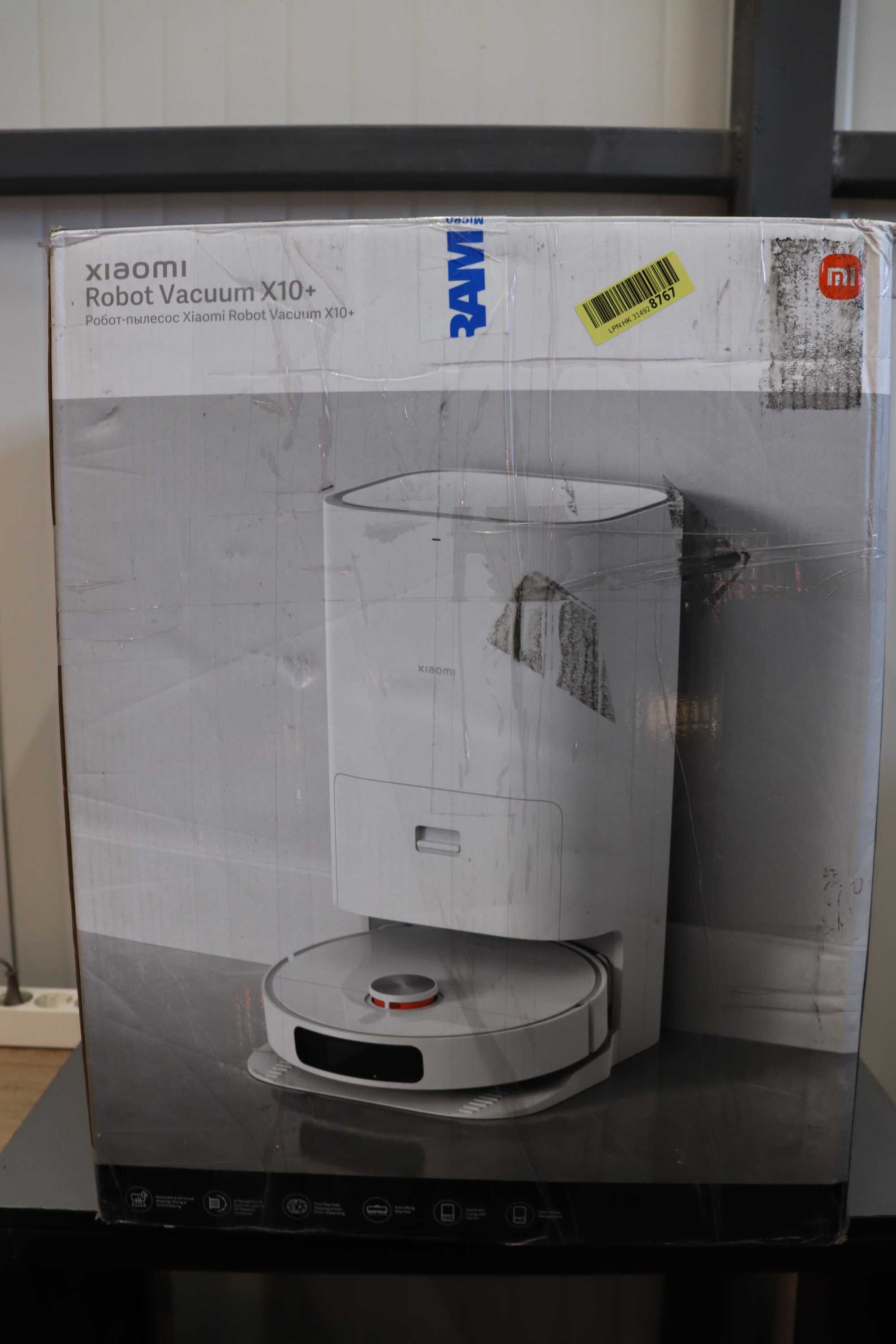 Прахосмукачка робот Xiaomi Robot Vacuum X10+, Mop, App, Самопочистваща
