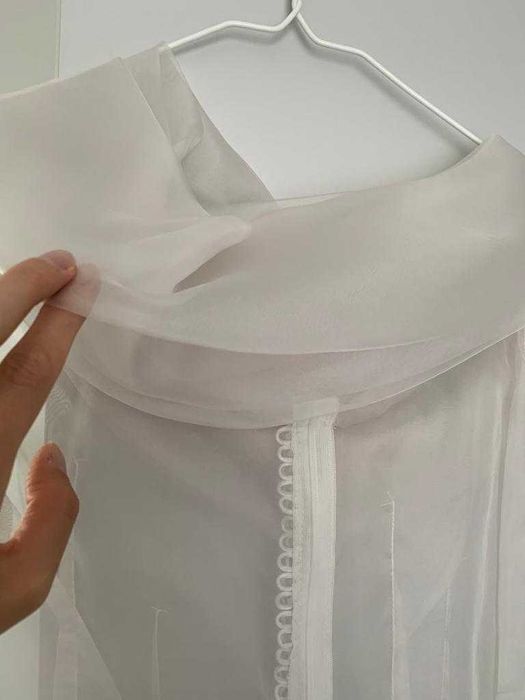 Rochie alba din doua piese