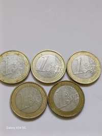 Vând 5 monede de 1 euro