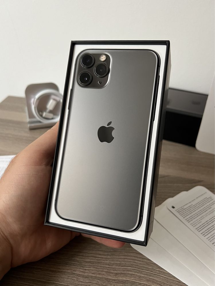 iPhone 11 PRO, 64GB, Space Gray, 100% батерия, КАТО НОВ, ГАРАНЦИЯ!