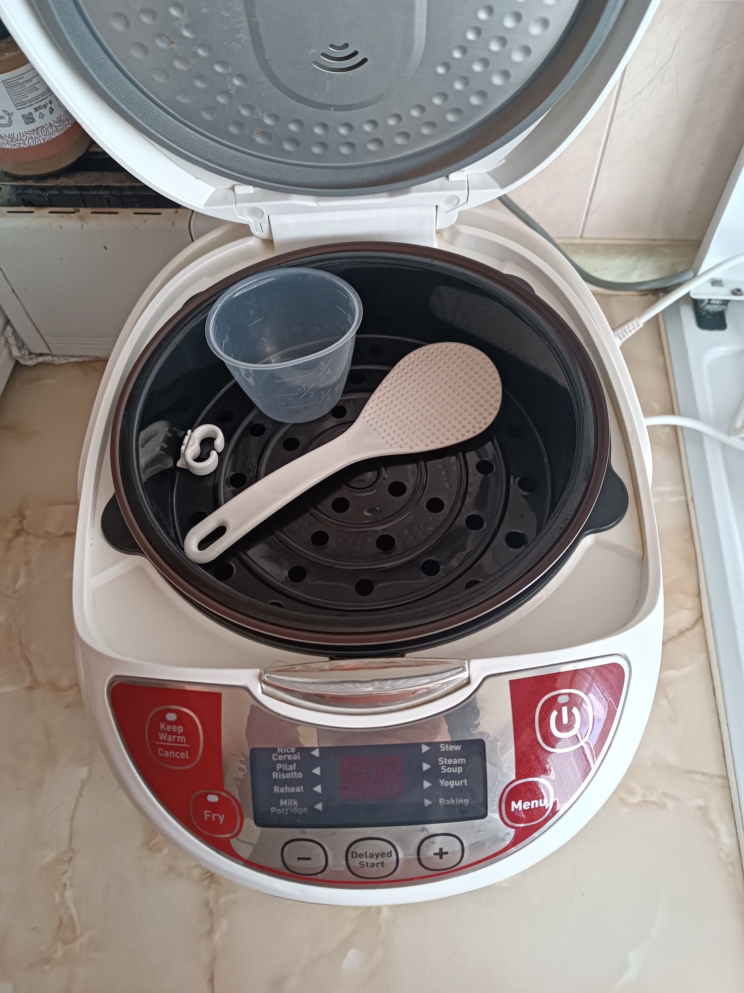 Мултикукър Tefal Fuzzy Logic RK705, 750 W, 5 л, 12 програми, Таймер, Б