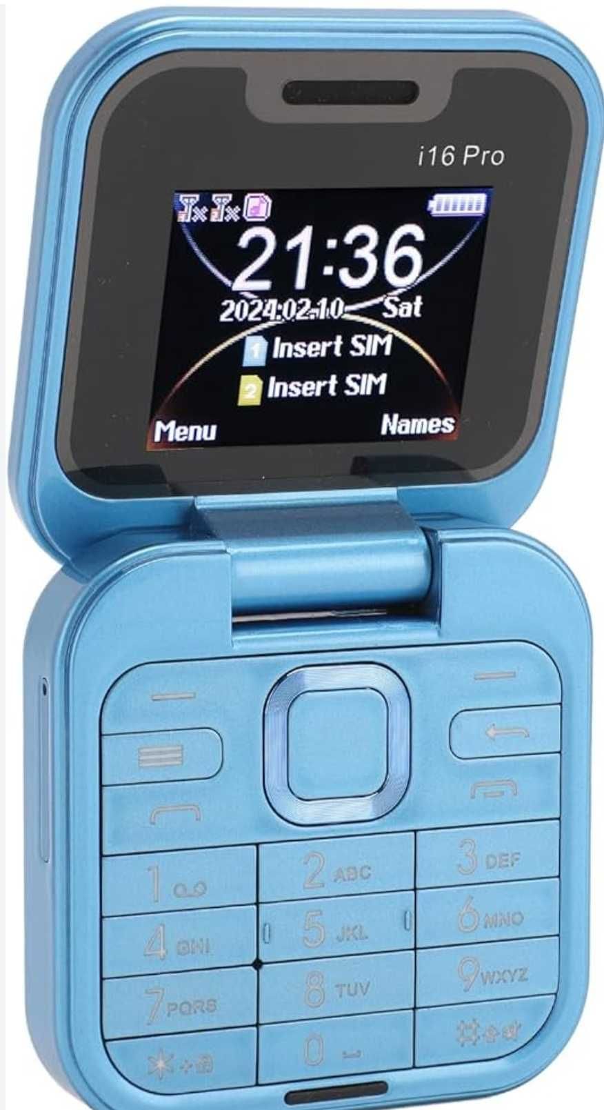 Мини мобилен телефон с двоен екран, mini i16pro