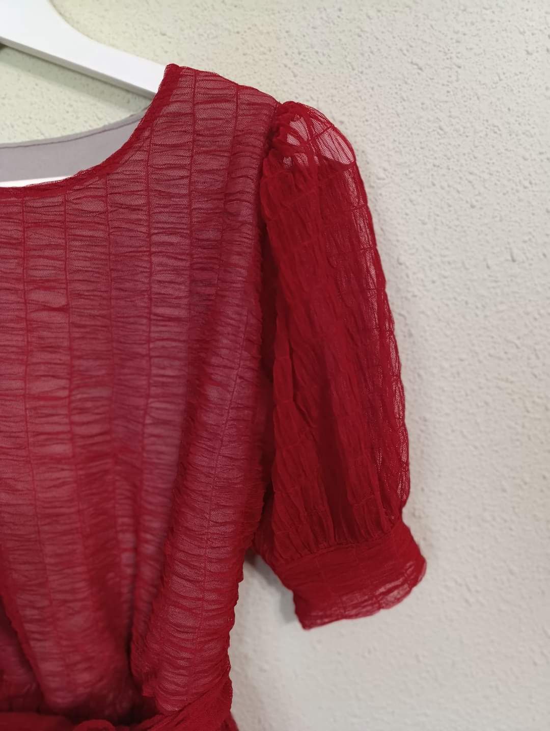 Rochie midi  roșie