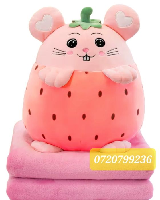 Mascota plus cu paturica,3in1