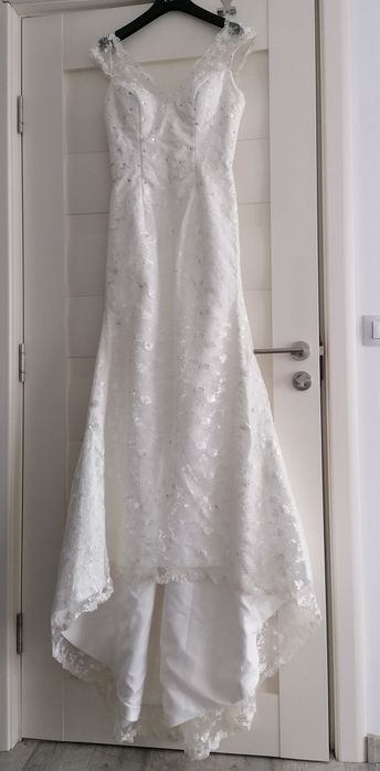 Rochie de mireasa , 38-40 NOUĂ, cu 2 voaluri Cadou