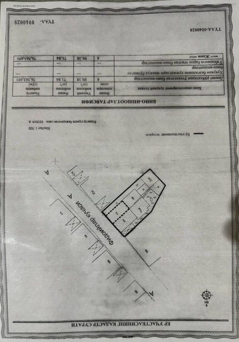 Срочно продаётся участок в Яшнабадском районе Ховас