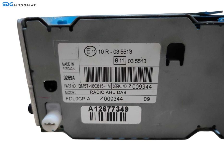 Unitate Radio CD Player AHU DAB Ford Focus 3 2010 - 2015 Cod BM5T-18C815-HM [LR0548]