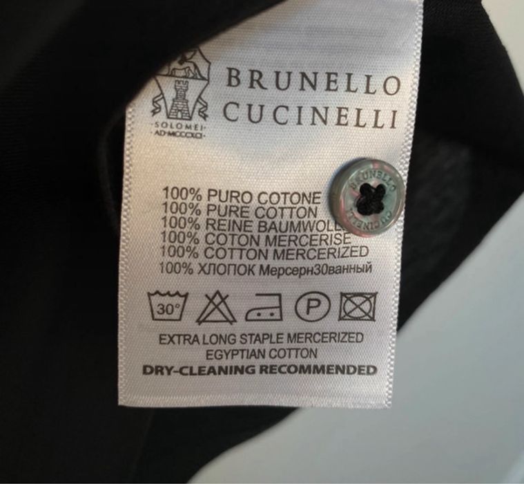 Tricou nou Brunello Cucinelli | 100% Bumbac Egiptean Mercerizat