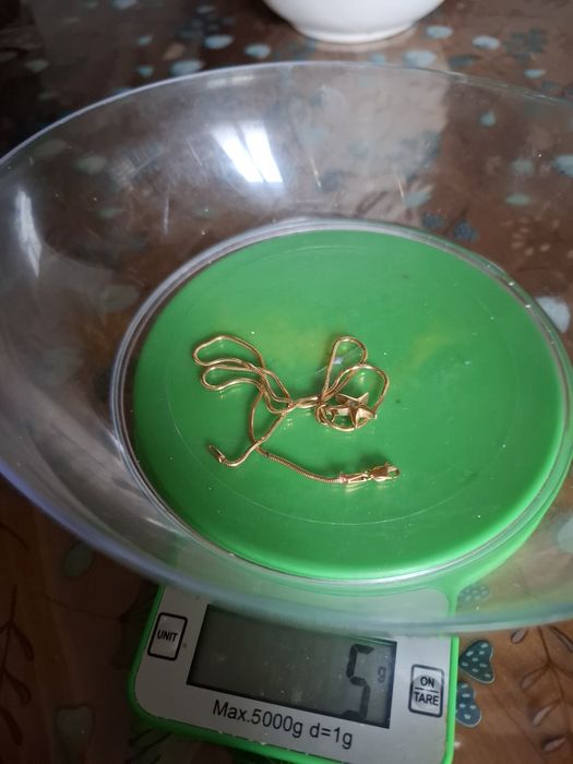 Lantisor aur 14 k,cu pandantiv