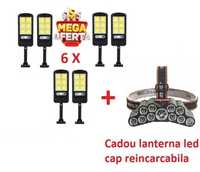 Pachet 6 lampi solare si lanterna cadou