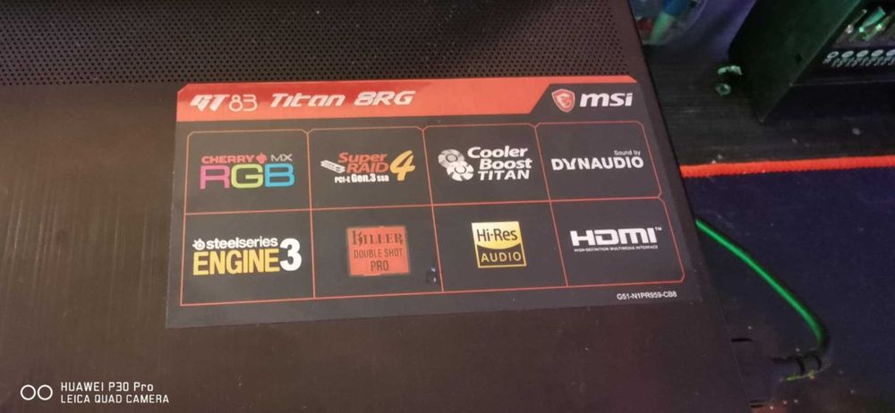 Editie limitata Gaming Laptop msi gt83sli Titan 64gb ram gtx1080sli