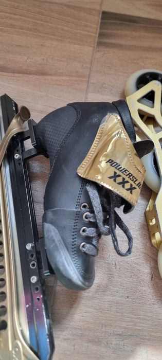 Patine viteză profesionale 3X Kids Adjustable + role 90mm mărimi 31-34