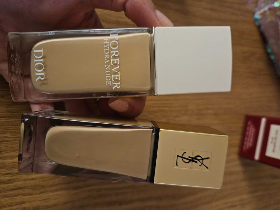 Фон дьо тен Dior Forever Hydra Nude 2W и YSL Touche Éclat BD40