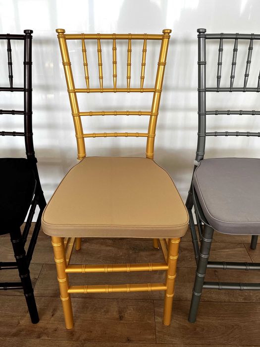 STOC scaune CHIAVARI auriu (scaun Tiffany gold) garanție 5 ani