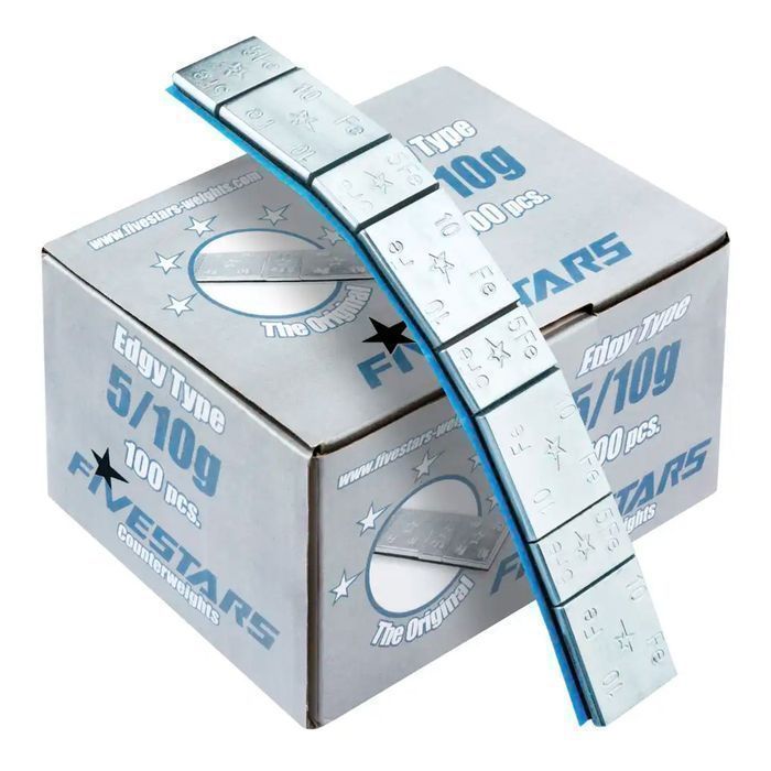 Cutie contragreutati autoadezive 5/10 grame - 100 fasii five star- 8 b