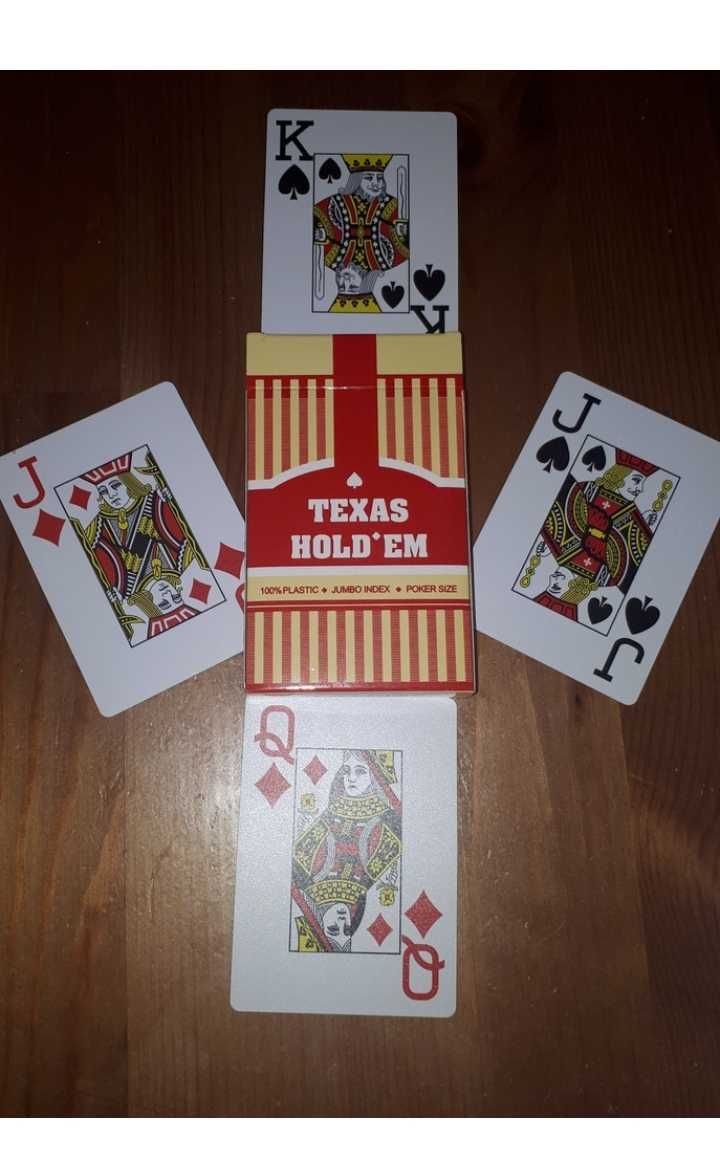 Пластиковые игральные карты Texas Hold'em для покера и игр