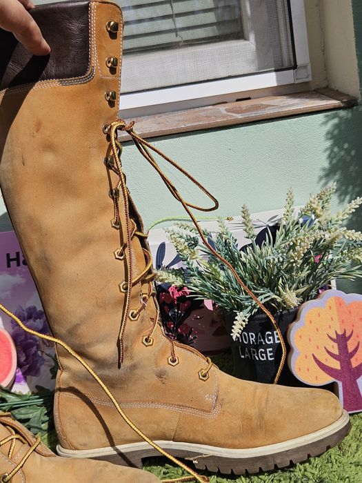 Timberland високи ботуши от кожа N39