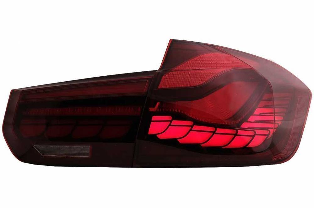 Stopuri OLED BMW Seria 3 F30 (2011-2019) F35 F80 Rosu Clar M4 Design
