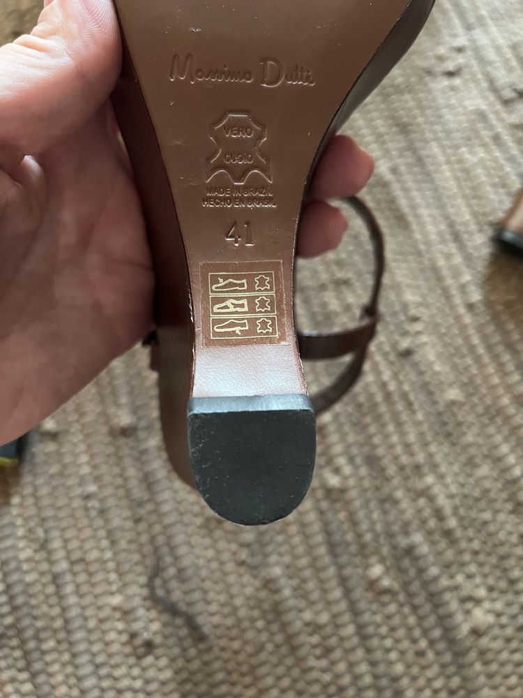 Sandale piele Massimo Dutti noi