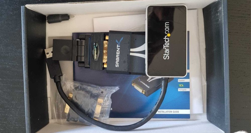 Adaptor SABRENT pentru multiple monitoare USB 2.0 la VGA/DVI/HDMI