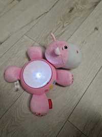 Lampa de veghe/ proiector Fischer Price hipopotam roz