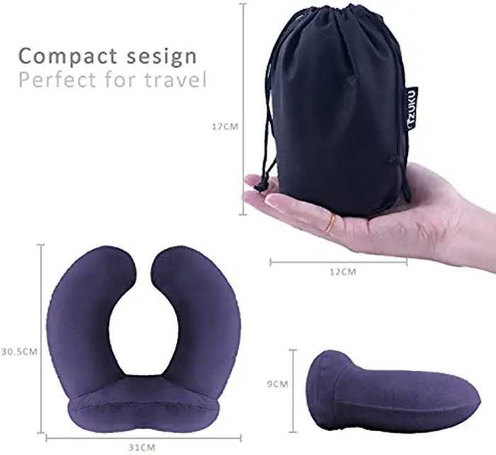 Izuku set pt calatorie perna gonflabila gat  somn odihnitor relaxant