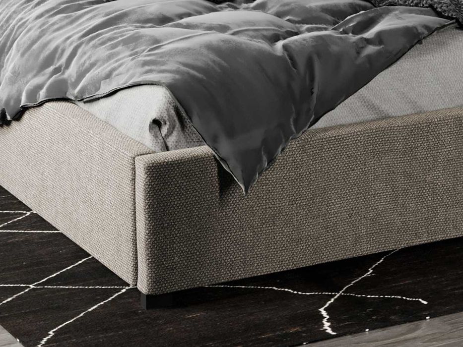 Pat Tapitat Galileo Bej Eden 4 somiera rabatabila + lada de depozitare