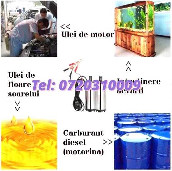 Pompa Electrica Pentru Transfer  Alimentare La Masina Motorina Si Apa