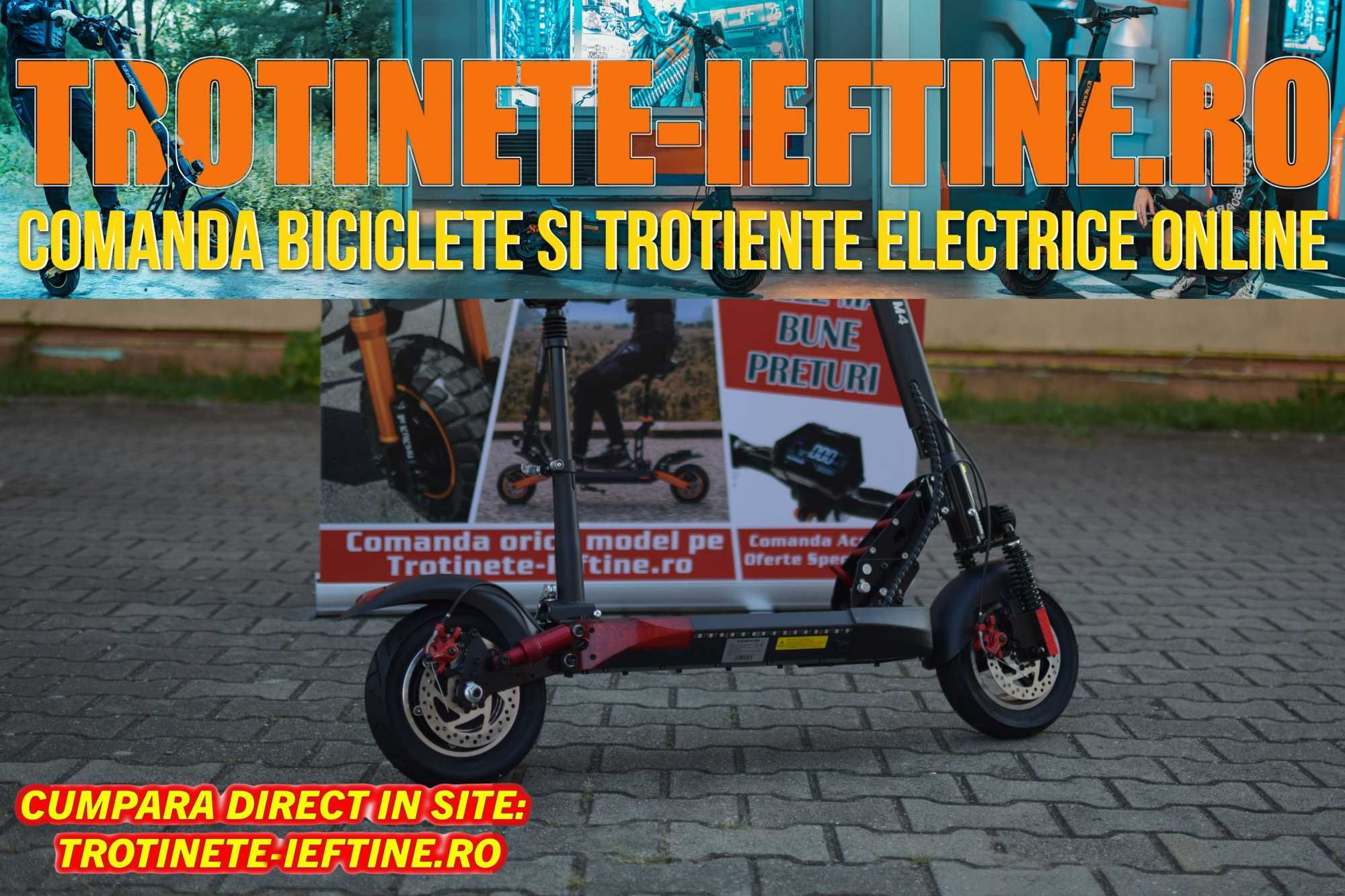 Trotinetă Electrică Nouă - Kugoo Kirin M4: Performanță și Confort!