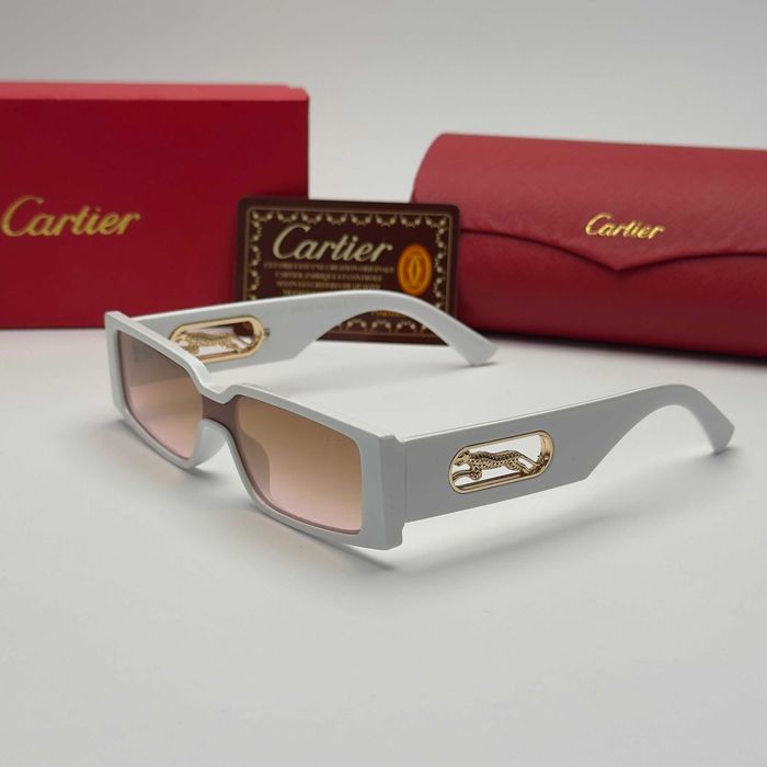 Слънчеви очила Cartier Panther Edition нови, черно и бяло UV 400 CE