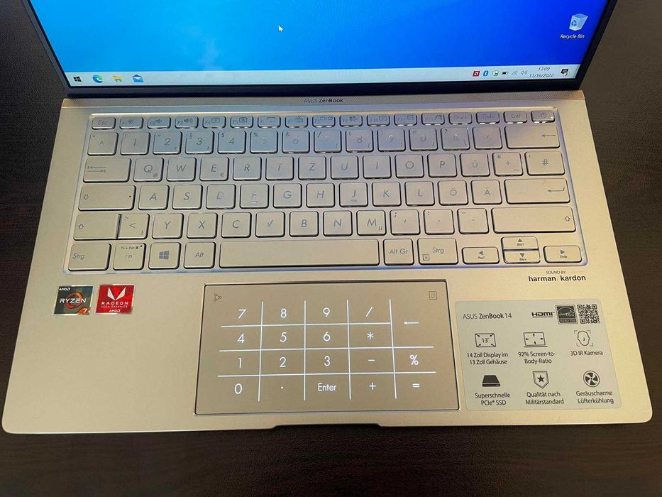 14 IPS Asus ZenBook UM433 Ryzen 7 3700U Radeon Vega 10 8GB RAM 1TB SSD