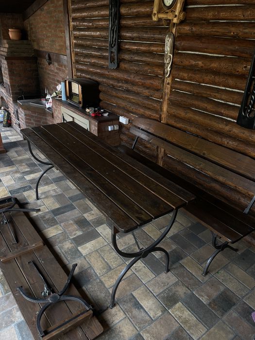 Set masa + doua banci