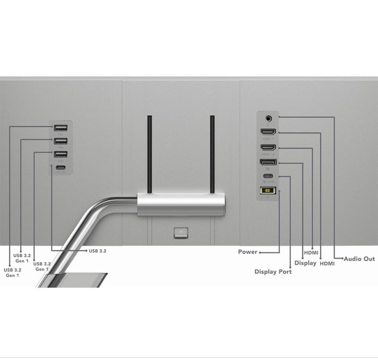 Monitor Lenovo Q27h-20 QHD de 27"