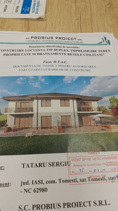Casa tip duplex in tomesti