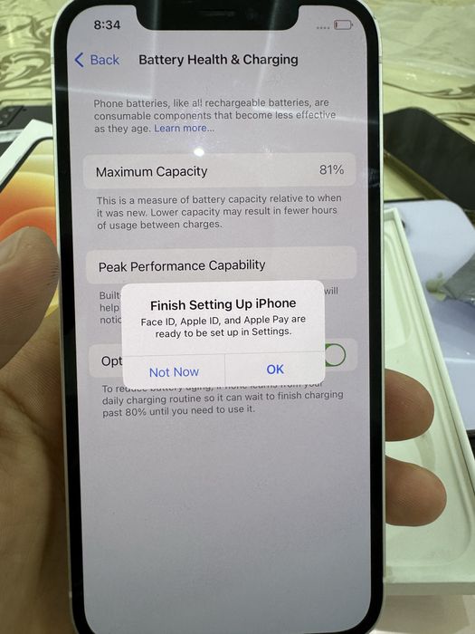 iphone 13 o'zi 128gb 83%