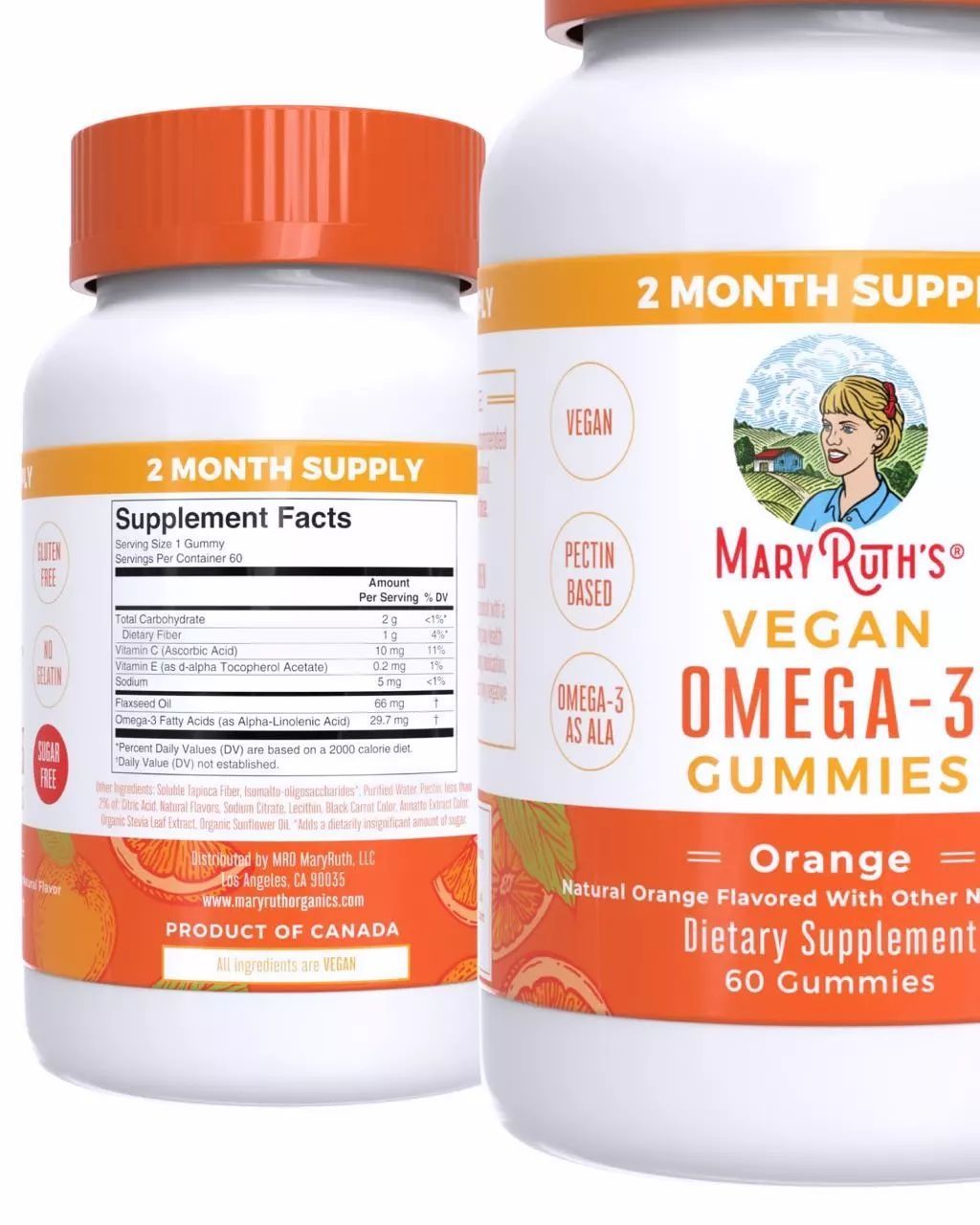 Vegan Omega-3 Orange 60 gummies