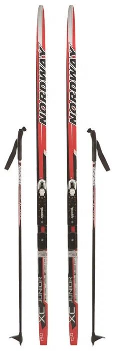 Лыжи Nordway взрослые 180 см, полный комплект, торг