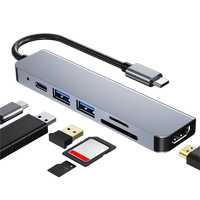 Hub Adaptor Multiport 6 in 1 USB-C 3.1