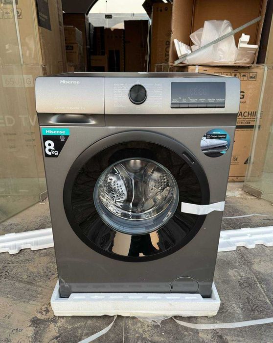 Стиральная машина Hisense 8 кг WFQP8014EVMT Inverter Steam