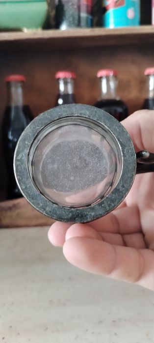 Pahar Coca Cola cu suport metalic de colectie
