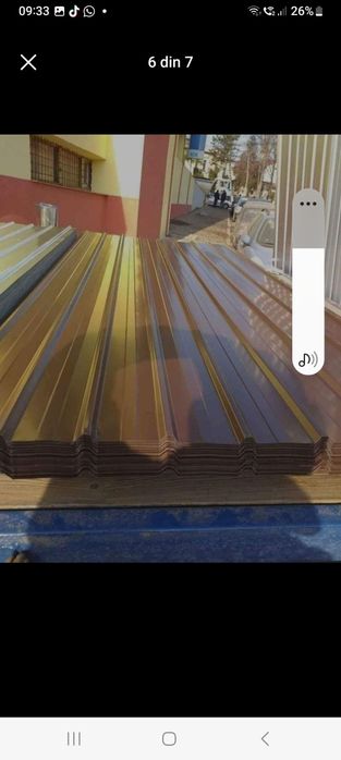 Vând tabla cutată zincata și color