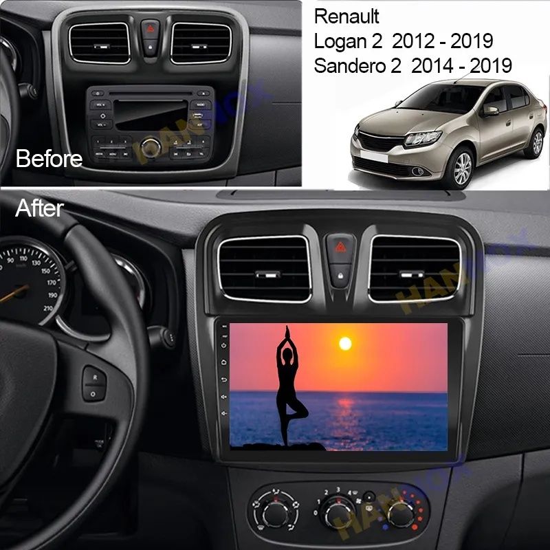 Мултимедия ANDROID Dacia Sandero Logan Renault 2012+ навигация андроид