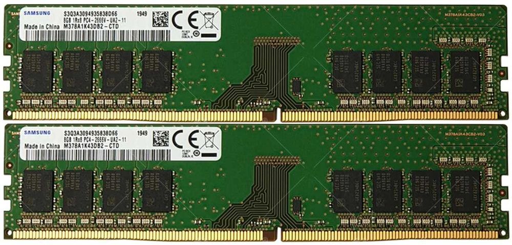 RAM 16GB 2x8gb Samsung 2666Mhz DDR4