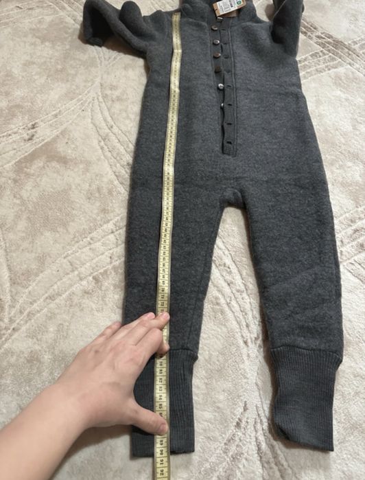 Salopeta lana merino 98 cm