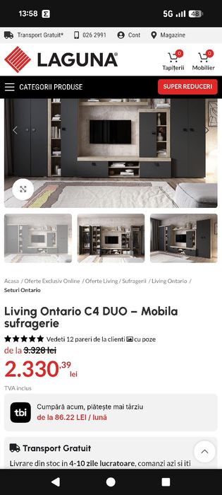 Living Ontario C4 DUO - Mobila sufragerie